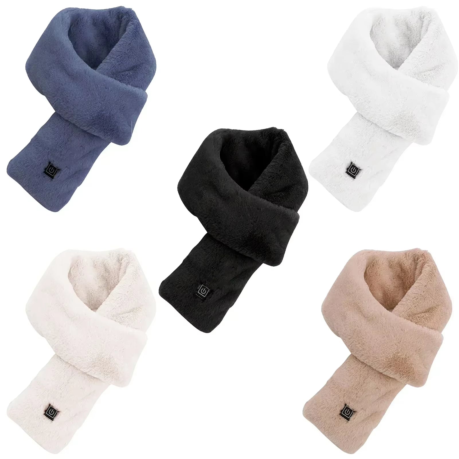 Winter Heated Neck Warmer USB Rechargeable Women Men Neck Warmer 3-Level Heated Warm Shawl Neck Support Warm Bib Heated Scarf